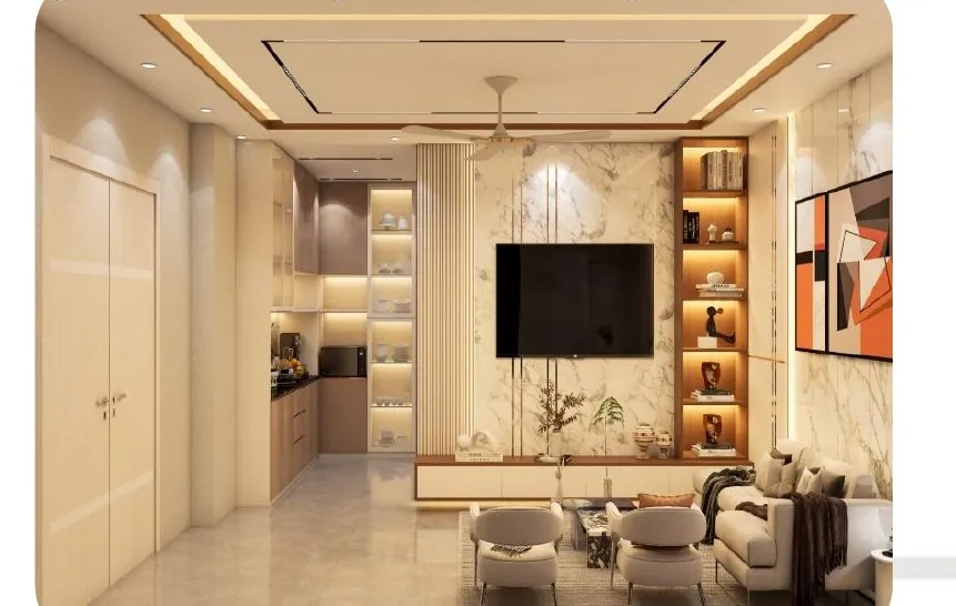 Maleka Villa — living and kitchen interior